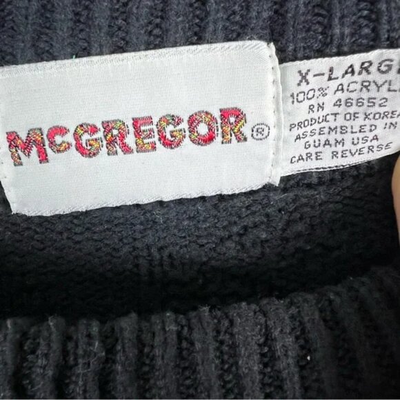 Vintage McGregor Knit Geometric Sweater Size XL - Picture 5 of 6